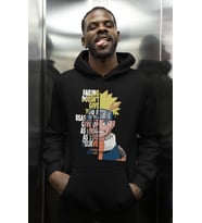 Tasarım Naruto Uzumaki Baskılı Unisex Oversize Anime Karakter Hoodie