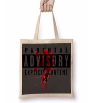 Parental Advisory Explicit Content 2 Bez Çanta Uzun Saplı