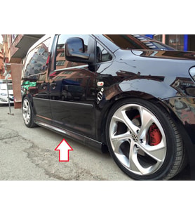 Volkswagen Caddy Yan Marşpiyel (Plastik)