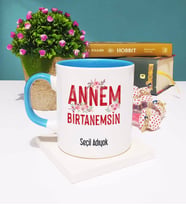 Anneler Günü Hediyesi Anneye Hediye - 7 - Kupa Bardak Mavi