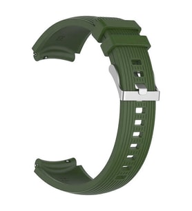 Huawei Watch GT 3 42mm Uyumlu Kordon Silikon Çizgili Spor Yumuşak KRD-18 Kayış