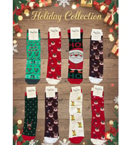 6'LI ÇORAP SETLERİ - UNISEX NOEL YILBAŞI ÇORAPLARI (Çok Renkli-Multı)