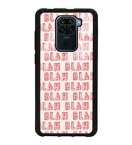 Xiaomi Redmi Note 9 Uyumlu Blah Blah Tasarımlı Glossy Telefon Kılıfı