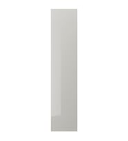 Gardırop Kapağı, Parlak Cila-Açık Gri, 50x229 cm, Menteşesiz