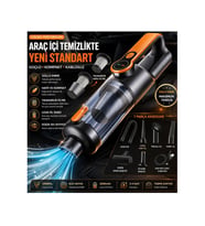 Carboon ST-126Plus Güçlü El Tipi Süpürge 22000Pa Emme Gücü 6000mAh Pil Şarj Edilebilir Kablosuz Araç Süpürge