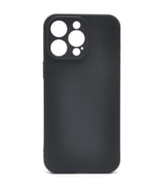 iPhone 15 Pro Max Uyumlu Düz Renk Esnek Yumuşak Silikon Kılıf  Rubber Siyah