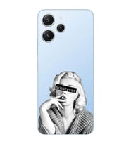 Xiaomi REDMI 12 Uyumlu Marilyn Monroe Desenli Şeffaf Telefon Kılıfı