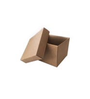 Komple Karton Kutu Düz Renk 8x8x6.5 CM (25 Adet)  Kraft
