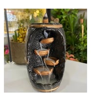 17 Cm Ters Akış Tütsülük Siyah Bronz 3 Adet Ters Akış Tütsü Hediye