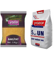 Yazar Pilavlık Bulgur 5 Kg. + Un 5 Kg.