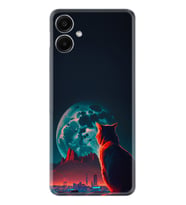 Samsung Galaxy A06 Kılıf Boutique Baskılı Resimli Dalgın Kedi Pcode -074