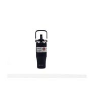 Dodge DB-24584 Çift Kullanım Pipetli/Rahat İçim Siyah 1200ml Çelik Matara