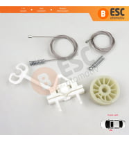 Fiat Abarth Punto Grande Evo MK3 199 2005-2024 51723316 İçin Elektrikli Ön Sol Cam Kriko Tamir Seti