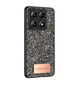 Onegif  Mi 14t Pro Bright Simli Kapak - Gümüş