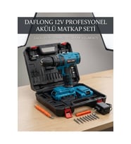 ŞARJLI VİDALAMA MATKAP EV TİPİ FUL SET ÇİFT AKÜLÜ