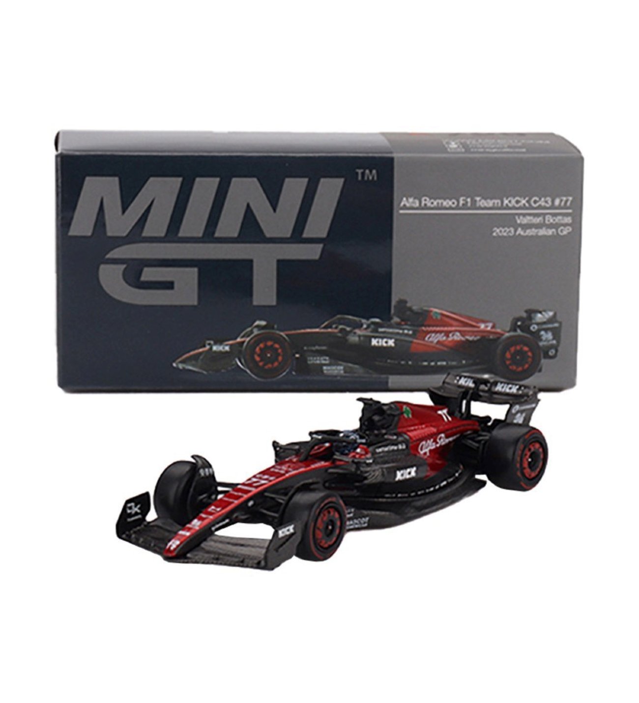 Mini GT 1:64 Alfa Romeo C43 #77 Valtteri Bottas 2023 F1 2023 Mini GT 1:64 Alfa Romeo C43 #77 Valtteri Bottas 2023 F1 2023