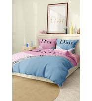 Marcalanya Çift Kişilik Nevresim Takımı Pamuklu Saten Kumaş 6 Parça 3D Dijital Baskı Duvet Cover Set Model.