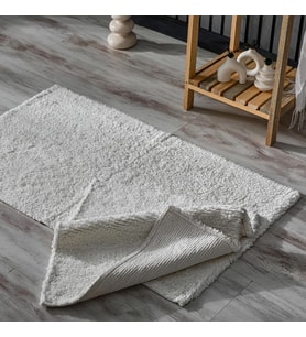 Lolavien Moppi Banyo Paspası - Krem - 60x100cm