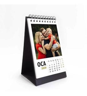 Kişiye Özel 12 Fotoğraflı Dikey 2027 Masa Takvimi