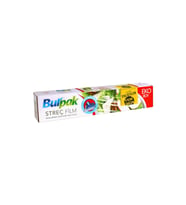 Burpak Sarı Şeffaf Mutfak Rulo Streç Film Folyo - 45 Cm. x 166 Metre - 9 Mikron - Gıdaya Uygun