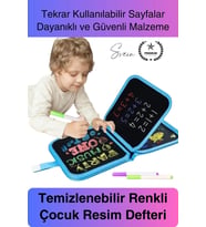 #Defter Temizlenebilir Renkli Çocuk Resim Defteri Silinebilen Boyama Kitabı Tekrar Kullanılabilir