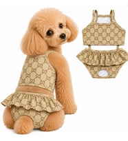 MAYOKİNİ -GC BEJ köpek mayosu