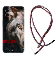 Vivo Y15S Y32 Y33S Y51 Y53S Kılıf Boyun Asklı Rasta Silikon Wolf Eyes 1758