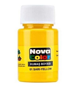 Nova Color Kumaş Boyası 35 Cc Sarı - 4 adet