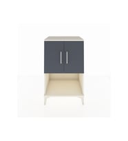 Hyperion Komodin 2 Raflı 2 Kapaklı 60x44x96 Aytaşı-Antrasit