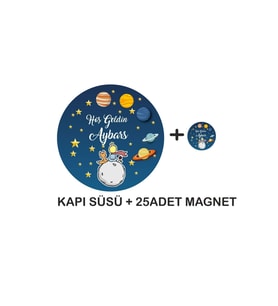 Küçük Prens Tasarımlı 25adet Magnet Kapı Süsü