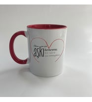 Ölüm Gerçek Aşkı Durduramaz Baskılı Kırmızı Mega Kupa