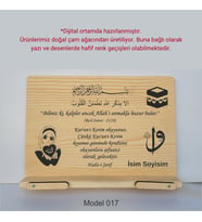 Münzevi Masaüstü Ahşap Rahle/Tablet/Kitap Tutucu-Model017
