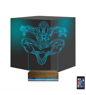 Luvivia Örümcek Adam Spider Man 3D Lamba - Masa Gece Lambası