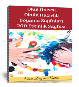 Spiralli Okul Öncesi Okula Hazırlık Boyama Sayfaları
