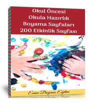 Spiralli Okul Öncesi Okula Hazırlık Boyama Sayfaları