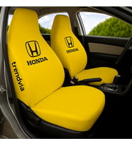 Honda Oto Koltuk Kılıfı Seti – Penye Kumaş Ön ve Arka Servis Kılıfı Takımı (Sarı)