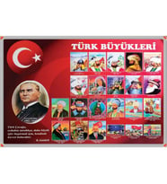 TÜRK BÜYÜKLERİ KÖŞESİ (Alüminyum Çerçeve)