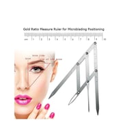Microblading Simetrik ve Estetik Kaş Ölçüm Cetveli, Kalıcı Makyaj Altın Oran Pergeli 275