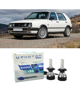 Vw Golf 2 Uzun+Kısa Far Ampulü H4 Access Yeni Seri Beyaz 1983-1992
