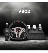 Rampage V902 Oyuncu Direksiyon PC 3 Pedallı Oyuncu Direksiyonu ( Sadece PC Uyumlu )