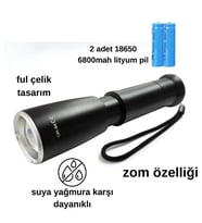 lityum pilli enerji tasaruflu full metal tasarım yağmur suyu geçirmez