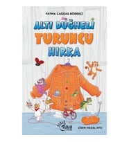 Altı Düğmeli Turuncu Hırka