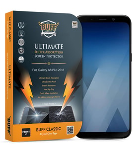 Buff Galaxy A8 Plus 2018 ile Uyumlu Darbe Emici Ekran Koruyucu Film