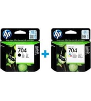 HP CN692AE + CN693AE 704  Siyah + Renkli Kartuş Seti
