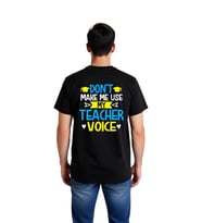 Erkek Mizahi Meslek Baskılı Tişört Öğretmen Teması Grafik Desen Kısa Kol Rahat Kesim Günlük Modern