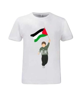 Filistin Baskılı T-Shirt (Beyaz)