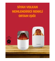 Mey İthalat® Alev Efektli Ultrasonik Difüzör – Sessiz Çalışma