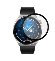 Microsonic Huawei Watch GT 3 Pro 46mm Titanyum Tam Kaplayan Temperli Cam Full Ekran Koruyucu Siyah