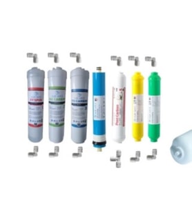 Aquafly 12" Inline 7li Takım Alkali Mineral Su Arıtma Filtresi Kapalı Kasa Cihaz Uyumlu
