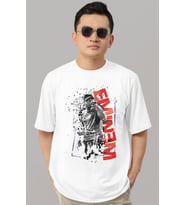 Tasarım Eminem Rapper Şarkıcı Baskılı Unisex Oversize Tişört